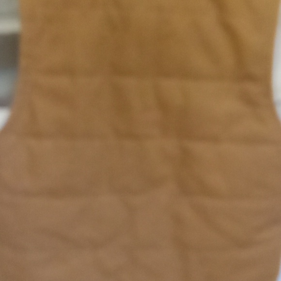 Wrangler Workeear brown denim hooded vest zipper men's large (42-44) - Picture 7 of 7